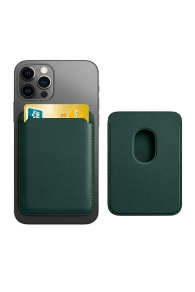 Magsafe Magnetic Leather Card Holder Wallet Compatible with iPhone 11-12-13-14-15-16-17 Series