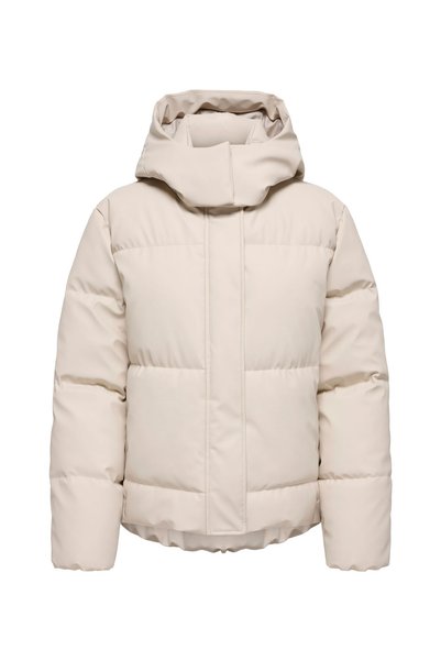 Крем женска јакна ONLAGNES COATED PUFFER JACKET OTW