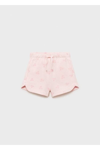 Patterned cotton shorts