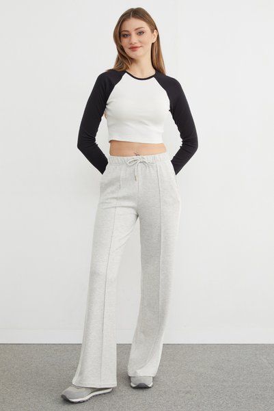 Modal Sweatpants with Side Stripes