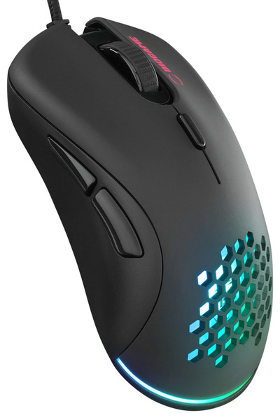 Bm-gx20 Riposte Rgb макро 6400dpi гејмерски глушец со плетен кабел
