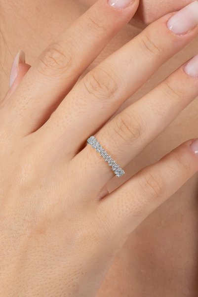 925 Sterling Silver Ring Rhodium-Plated United Star Constellation Adjustable Ring Sgtl13123Rodaj