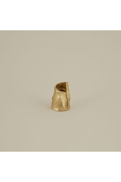 Новогодишен свеќник Lana златен 6.5 x 5.8 x 9.8 cm