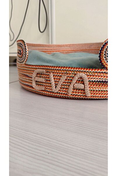 Vanilya design комплет со кревет за мачки со име, сад за сува храна и подлога