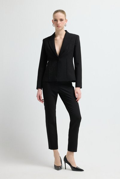 Stone Detailed Side Pocket Trousers