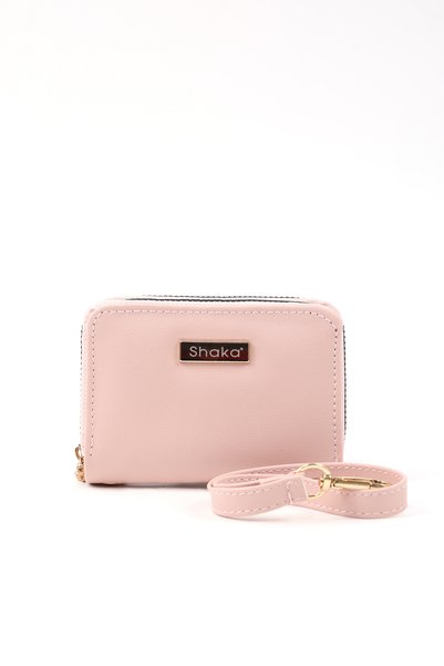 Pudra Shk266 Faux Leather Wallet with 9 Compartments, Zipper Closure, Card Holder and Coin Compartment