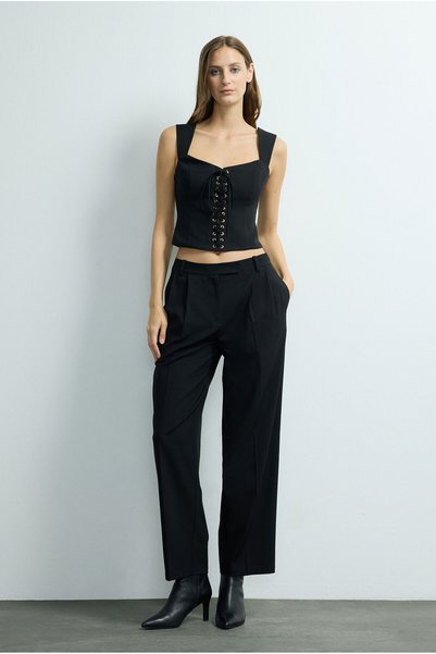 Moda Tutkusu Pleated Detailed Trousers