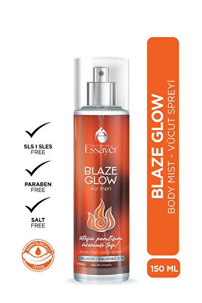 Blaze Glow 150 ml – машки спреј за тело – долготраен мирис – мист со ефект на парфем