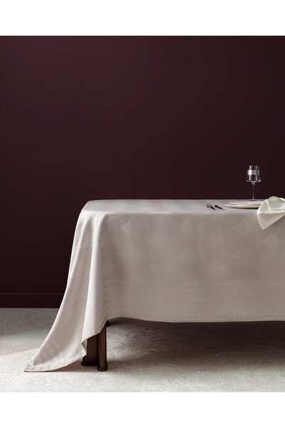 Mayenne Tablecloth - Light Gray - 160X300 cm