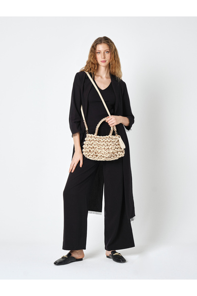 Women's Straw Shoulder Bag 05Pc25Y20283