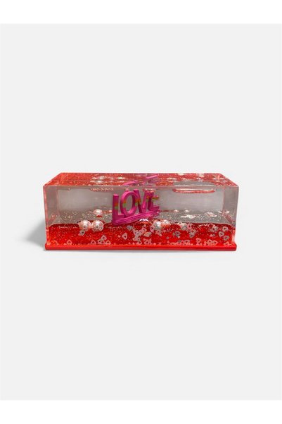 Love Themed Moving Liquid Decorative Block Gift Product