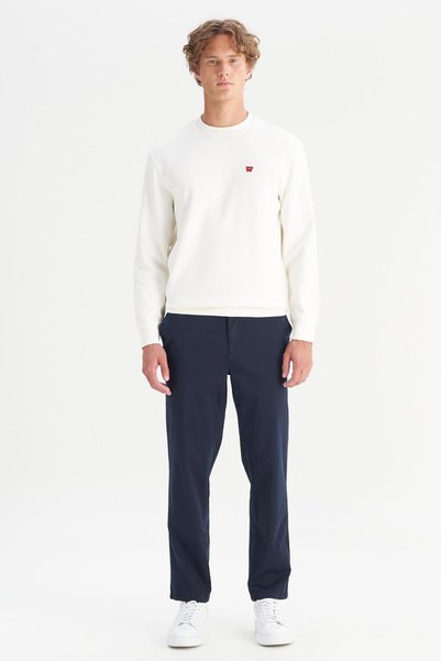 Normal Bel Slim Fit Dark Navy Blue Men's Chino Trousers Wm01200001411 Navy Blue Chino Pant