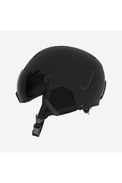 Wedze Adult Ski Helmet with Visor - Black - Pst 150
