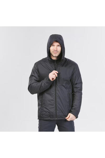 Quechua Men's Outdoor Waterproof Snow Coat/Winter Coat - Black - Nh500 -10 ° C.
