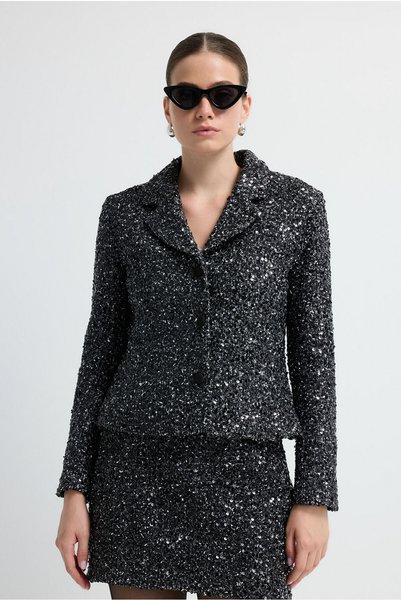 Sequin Knit Jacket