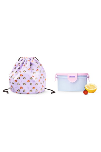 Foldable Purple Lunch Bag
