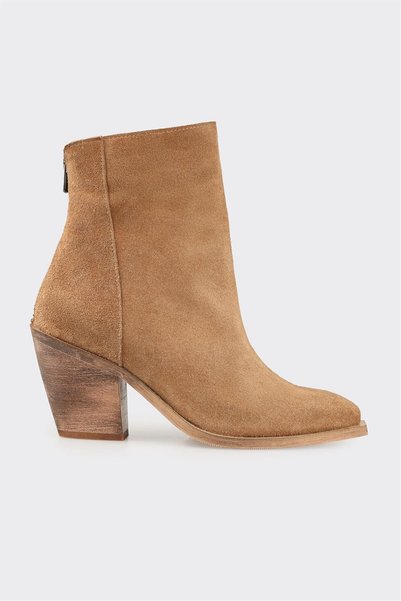 Natural Leather Women's Western Boots