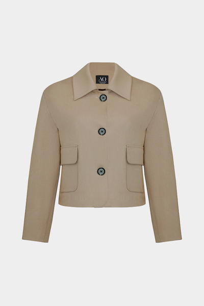Premium Vento Lycra Pocket Detailed Short Woven Jacket