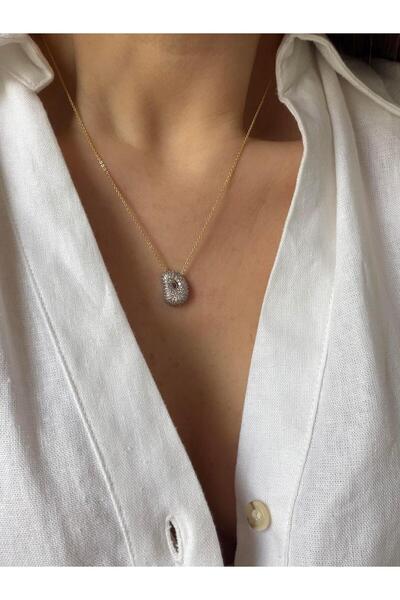 Steel Balloon Letter Necklace