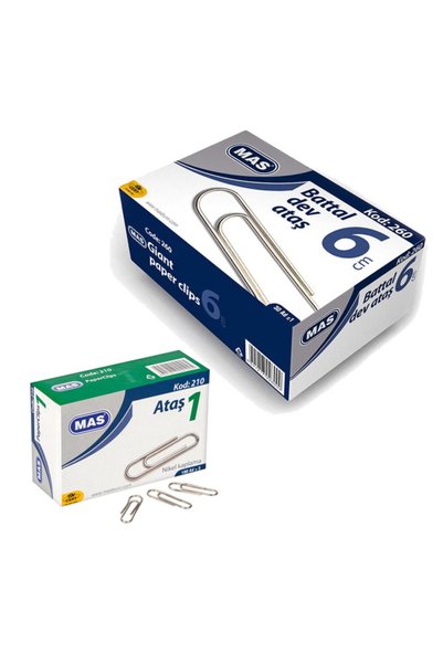 Paper Clip 200mm Nickel Plated 100Pcs + Giant Atas 60mm 30Pcs