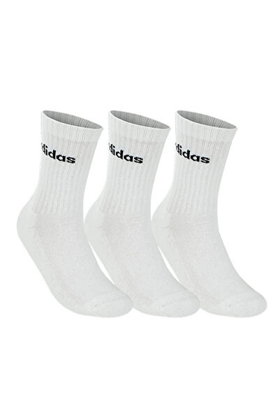 AdidasC Linear Crew чорапи до глужд, 3 пара, бели HT3455