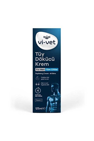 Vivet машка крема за депилација | 125 ml | пријателска кон кожата – брз ефект