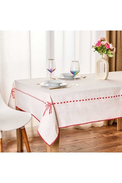 Soft Riben Tablecloth - Ecru - 140X200 cm