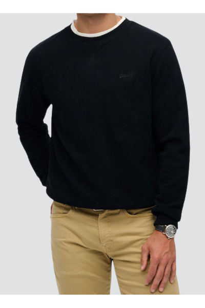 Crew Neck Black Men's Sweatshirt M2013751A-1Lc