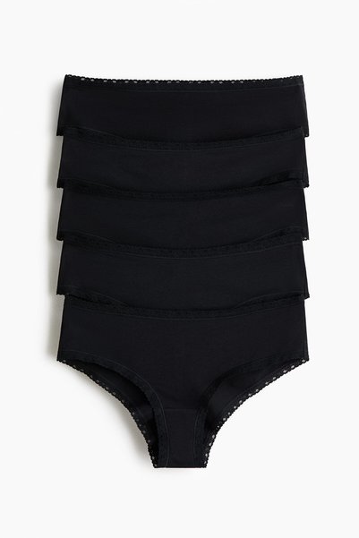 5 Pack Cotton Hipster Panties