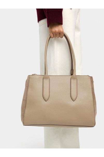 13-Inch Laptop Bag with Leather Detail