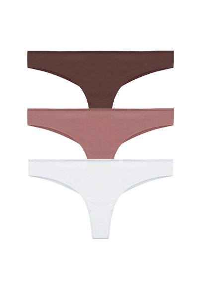 Women's Cotton 3-Piece Brazilian Panties