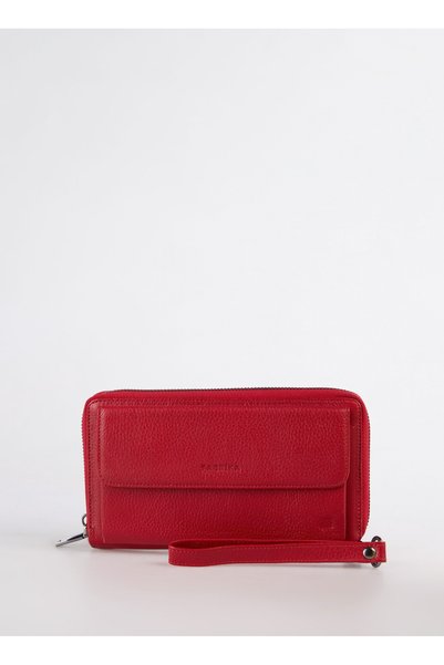 Frk 530 Flt Leather Krmz Red Men's Leather Wallet