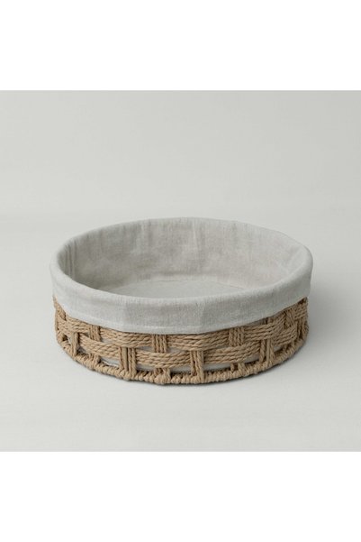 Tidy Round Basket 32X10 cm Natural