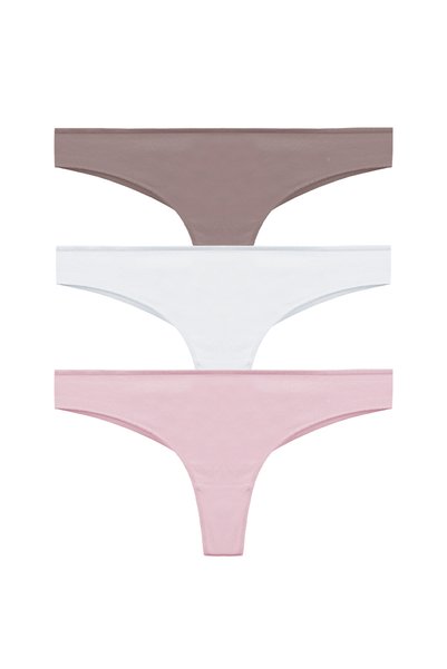 Women's Cotton 3-Piece Brazilian Panties