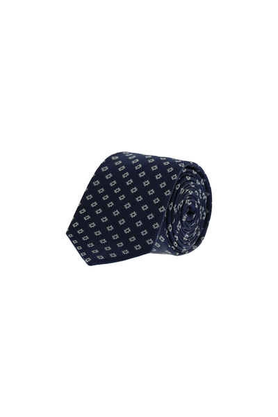 Patterned Italian Silk Tie