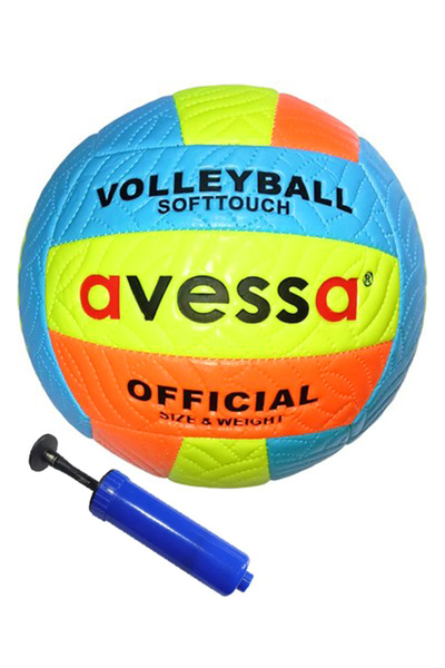 Vlm-700 Machine Stitched Soft Touch 280 Gr Phosphorescent Leather Volleyball Ball No:5 Ball Pump