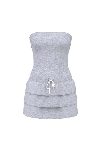 Ivy Terry Strapless Dress Layered Mini Dress