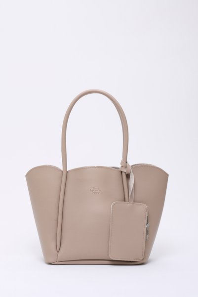 Mink Shk122 Faux Leather, Snap Fastener, Makeup Bag, Wallet, Hand, Arm and Shoulder Bag