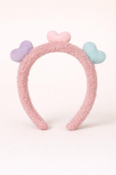 Crown with Colorful Heart Accessories Pink