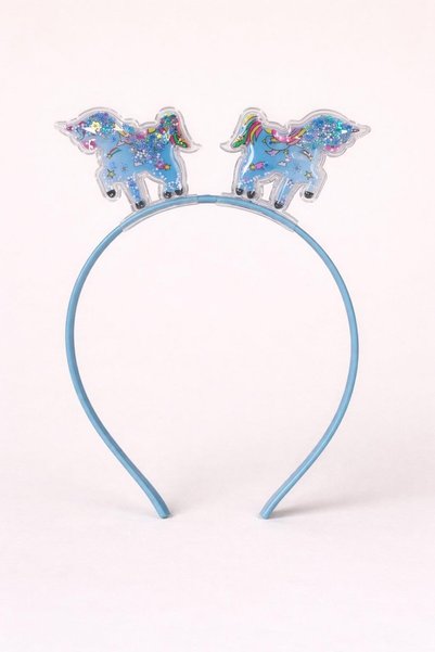 Girl's Unicorn Sparkly Crown Blue
