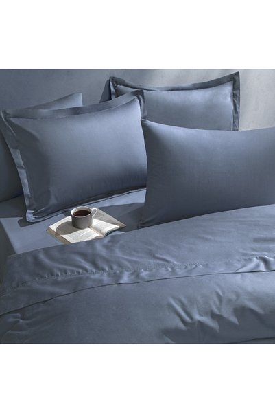 Mix&Match Cotton Single Satin Sheet Indigo