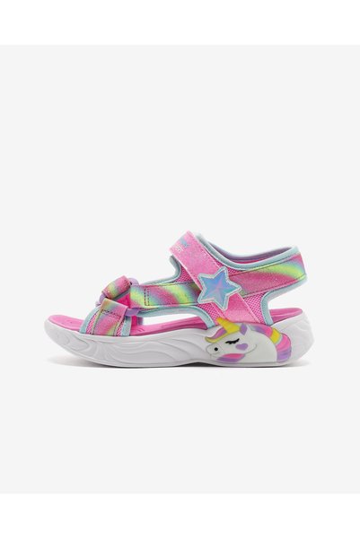 Unicorn Dreams Sandal-Dreamy Unicorns Big Girls Pink Light-Up Sandals 303107L Pkmt