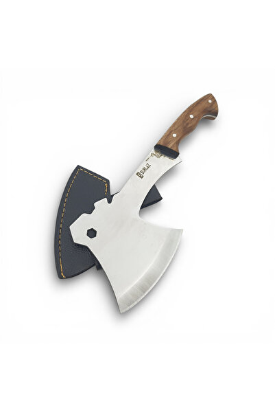 Мини секира 30 cm – секира за кампување, остар нож од нерѓосувачки челик, пренослива рачна секира