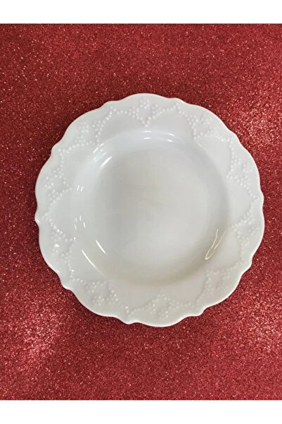 Porcelain Queen бела 16 Cm 6-делен сет рамни чинии за колачи, десерт, леб (6 ПАРЧИЊА)