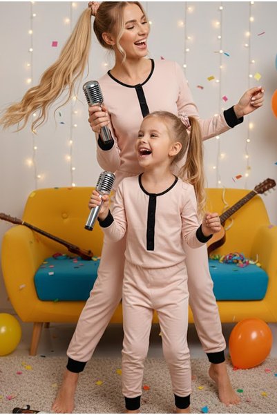 Cotton Stretch Fabric Buttoned Jumpsuit