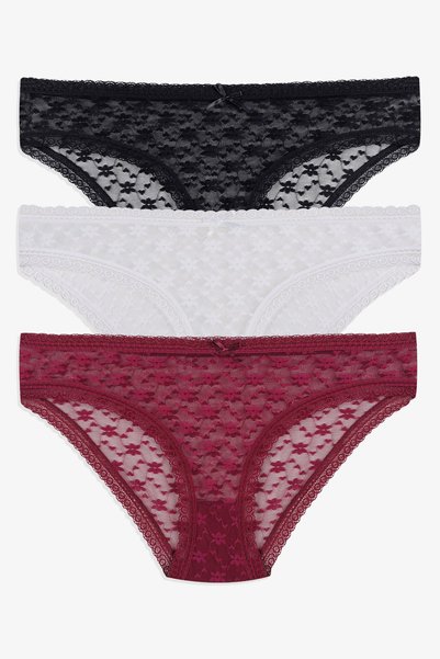Women's 3-Piece Lace Panties