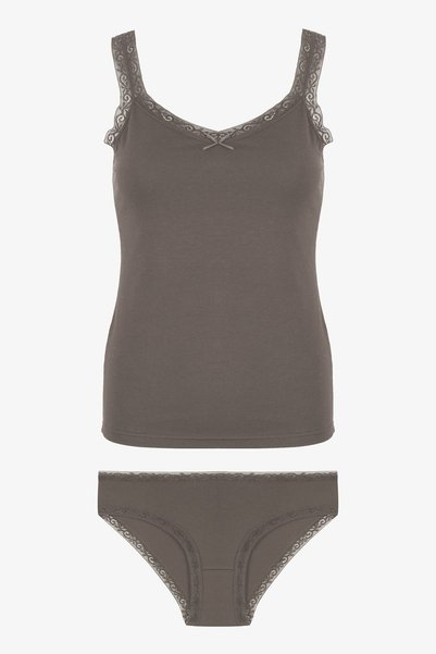 Women's Lace Detailed Athlete Panties Set