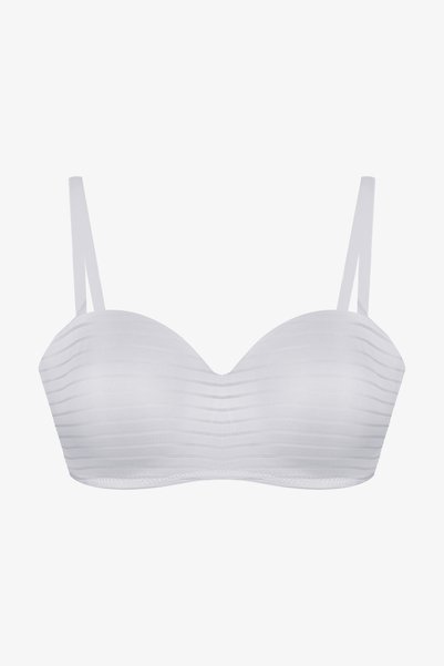 Women's Non-Padded Transparent Striped Shaping Strapless Bra