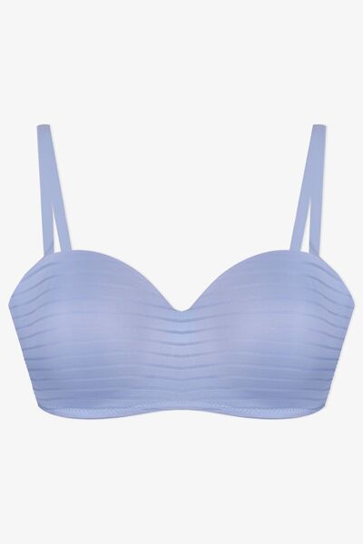 Women's Non-Padded Transparent Striped Shaping Strapless Bra