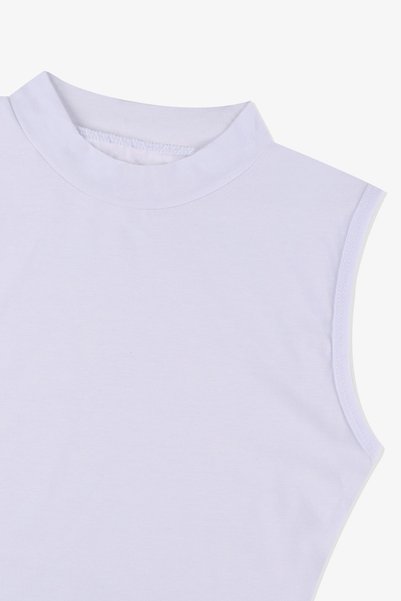 Women's Sleeveless Lycra Cotton Half Fisherman Bodysuit
